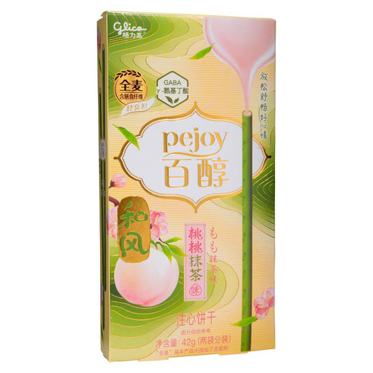 Glico Pejoy Biscuit Sticks (Peach & Matcha Flavour) 格力高 百醇注心餅乾 (桃桃抹茶味)