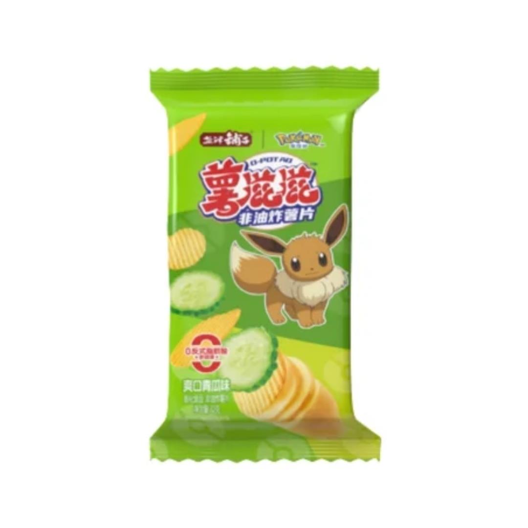 Yanjin Puzi Non-Fried Potato Chips (Cucumber Flavour) 鹽津鋪子 薯滋滋非油炸薯片 (爽口青瓜味) - Best Before: 26/08/2026