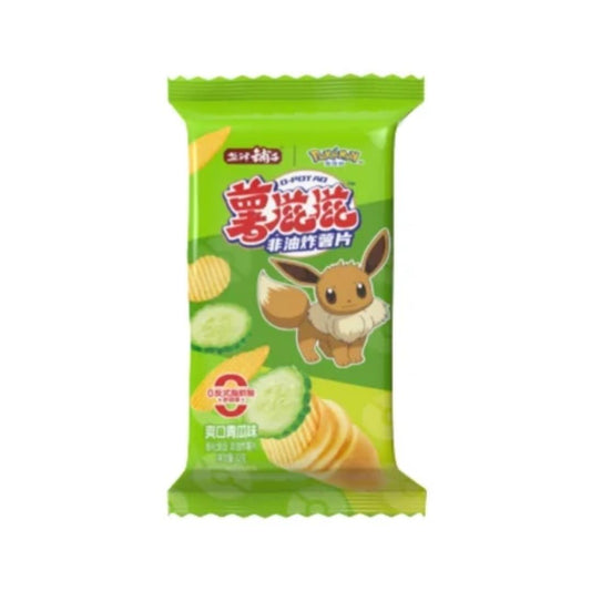 Yanjin Puzi Non-Fried Potato Chips (Cucumber Flavour) 鹽津鋪子 薯滋滋非油炸薯片 (爽口青瓜味) - Best Before: 26/08/2026