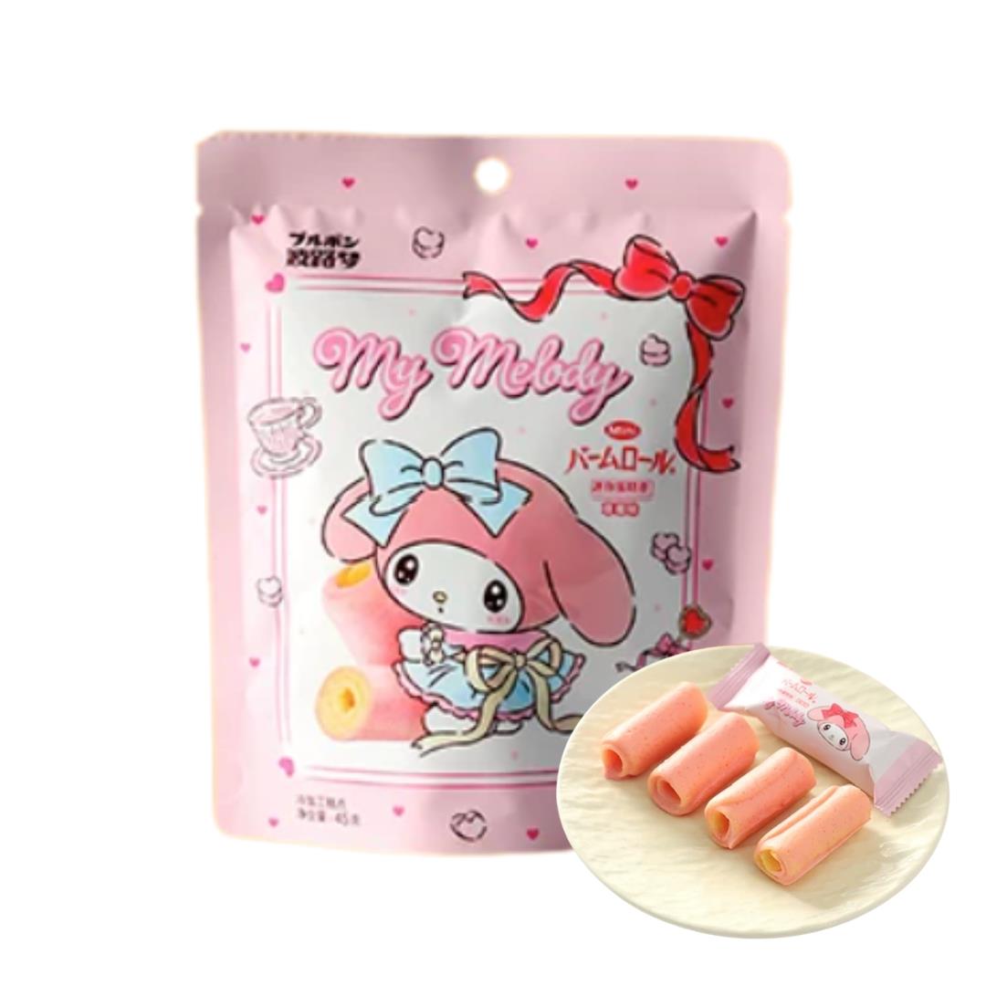 Bourbon My Melody Cake Roll (Strawberry Flavour) 波路夢 迷你蛋糕卷 (草莓味)