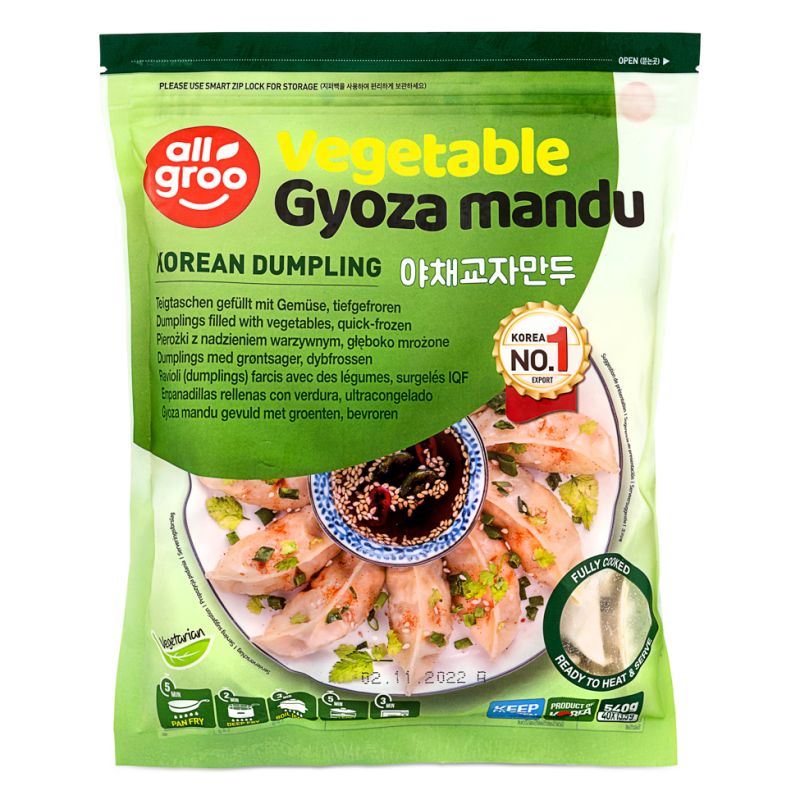 Allgroo Vegetable Gyoza Mandu Korean Dumpling 야채교자만두