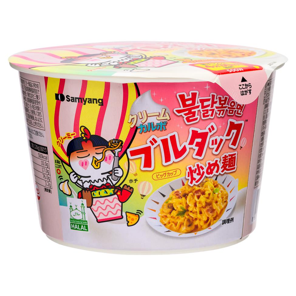 三養辣雞麵大碗（奶油卡波納拉）（日本版）