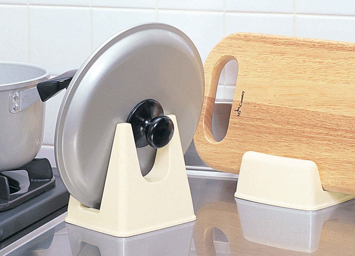 Inomata Pan Lid Stand Holder なべぶたスタンド