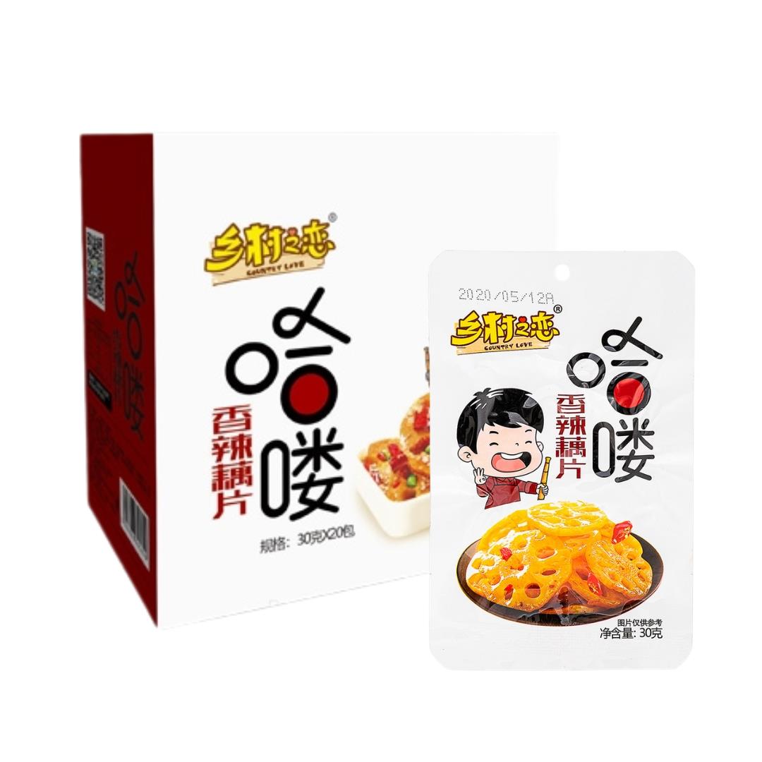 Country Love Lotus Root Snack (Spicy) (Case of 20) 鄉村之戀 香辣藕片 (20包裝)