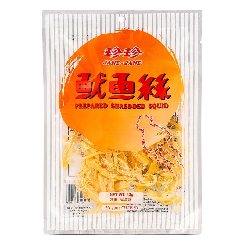 Jane Jane Prepared Shredded Squid 珍珍 鱿鱼丝