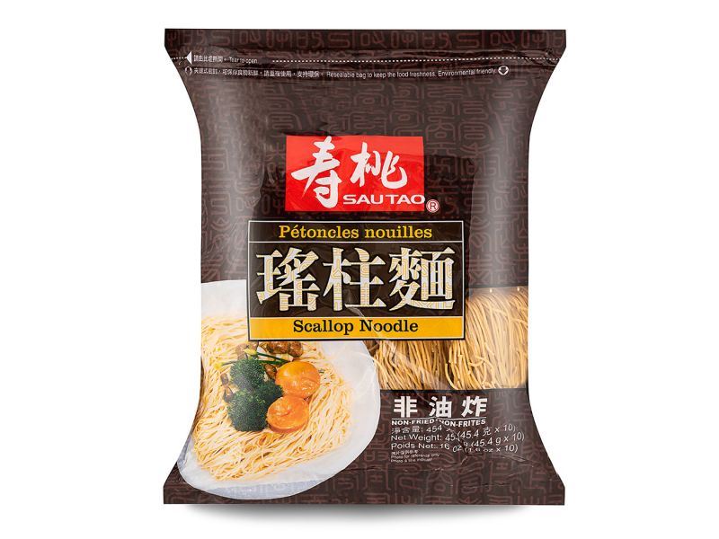 Sau Tao Scallop Noodles (Thin) 壽桃牌 瑤柱麵 (幼條)