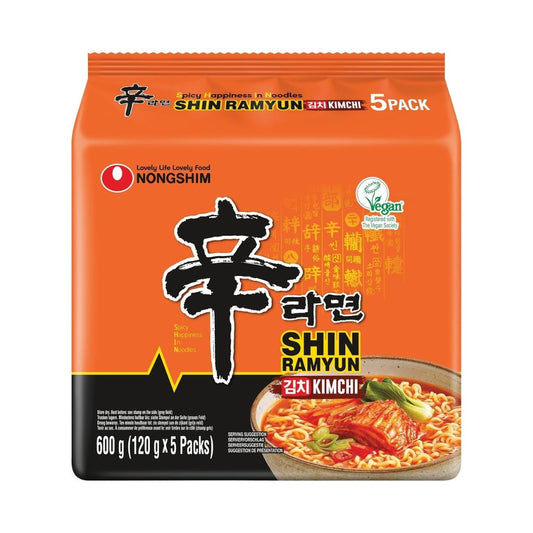 Nongshim Shin Kimchi Ramyun Noodle Multipack 農心 泡菜辛拉麵 5包裝
