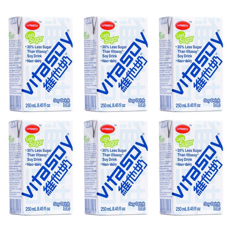 Vitasoy Less Sugar Soy Drink (6pk) 維他 低糖維他奶 (6包裝)