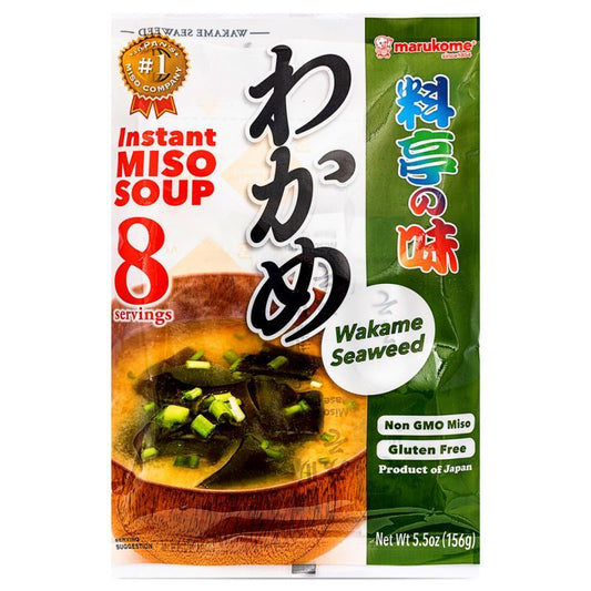 Marukome Instant Miso Soup (Wakame Seaweed & Green Onion) わかめ