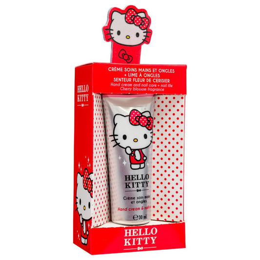 Hello Kitty Hand Cream and Nail Care & Nail File (Cherry Blossom Fragrance)