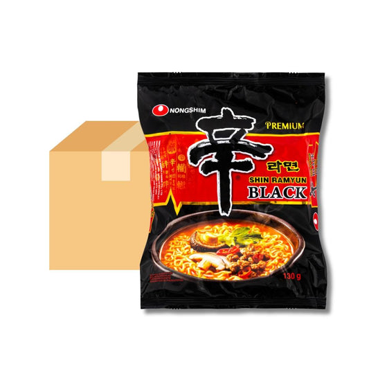 Nongshim Premium Shin Black Ramyun Noodle (Mild Spicy) (Case of 32) 農心 頂級黑標辛拉麵 (32包)