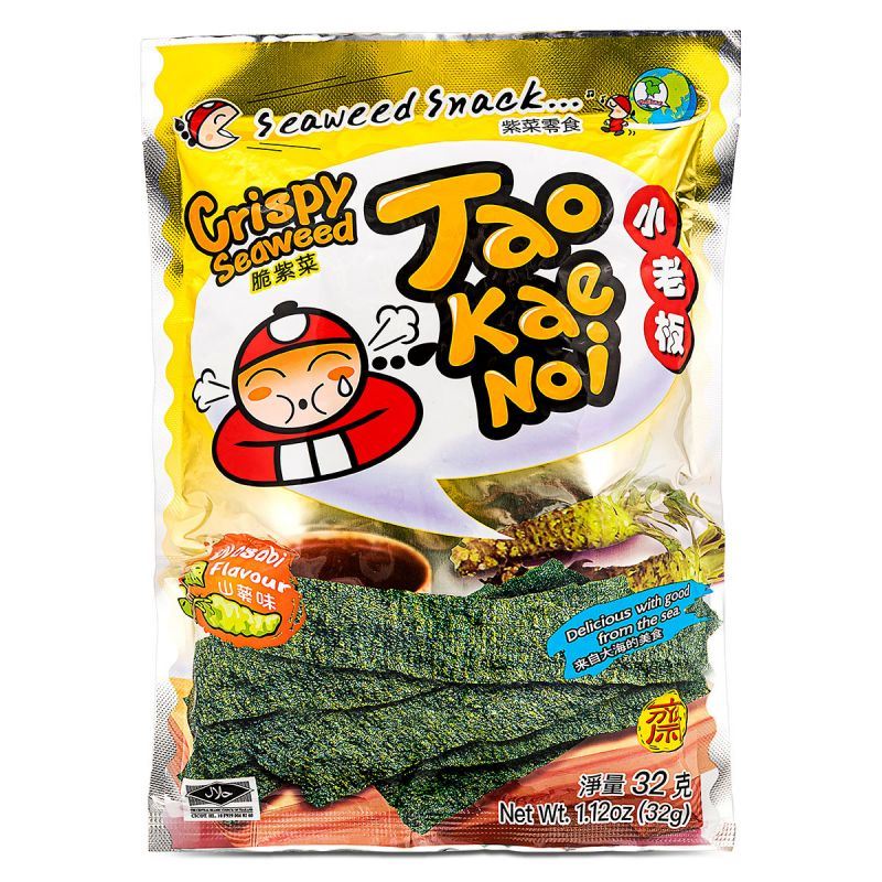 Tao Kae Noi Crispy Seaweed (Wasabi Flavour) 小老闆 脆紫菜 (山葵味)