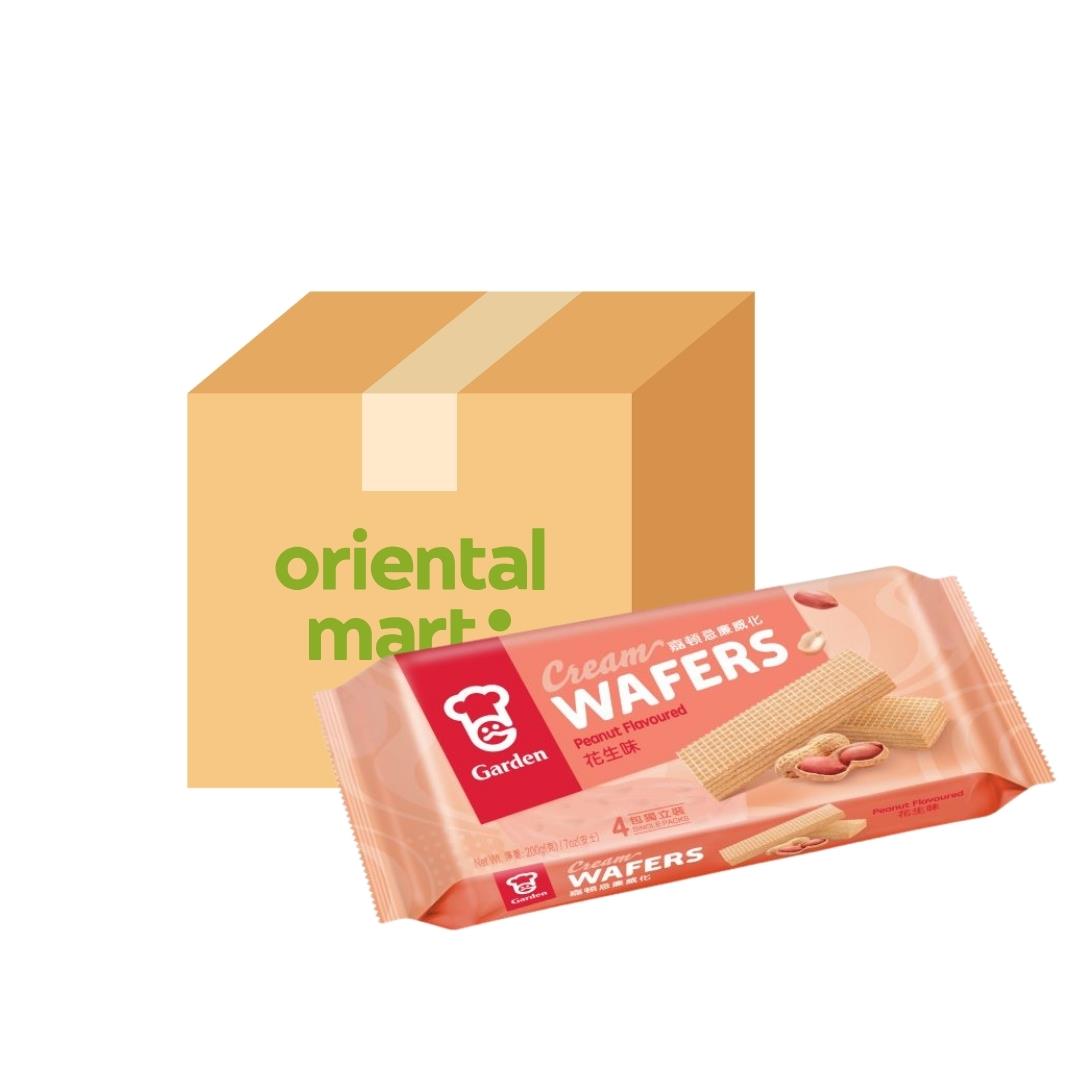 Garden Cream Wafers (Peanut Flavour) (Case of 12) 嘉頓 忌廉威化 (花生味) (12包)