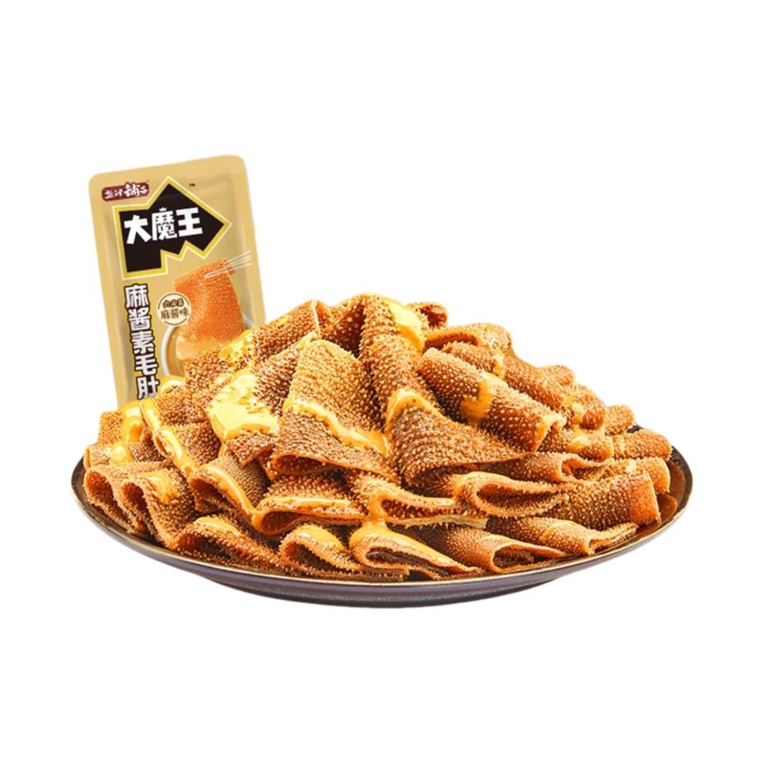 Yanjin Puzi Mowon Konjac Snack (Sesame Sauce Flavour) 鹽津鋪子 大魔王魔芋素毛肚 (六必居麻醬味)