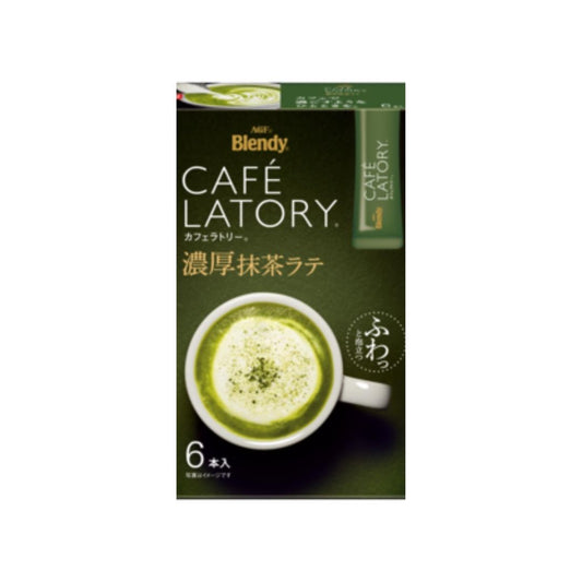 AGF Blendy Cafe Latory Stick Rich Matcha Latte (6 Sticks) ブレンディ カフェラトリー スティック 濃厚抹茶ラテ 6本