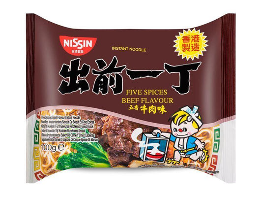 Nissin Five Spices Beef Flavour Instant Noodles (Case of 30) 出前一丁 五香牛肉味即食湯麵 (30包)