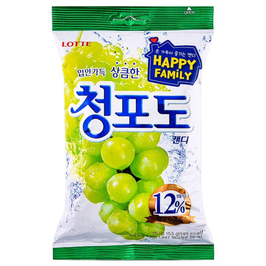 樂天青葡萄糖 청포도캔디