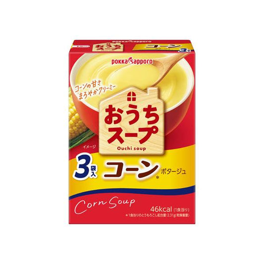 PokkaSapporo Ouchi Corn Soup (3 pcs) 札幌 粟米濃湯 (3袋)