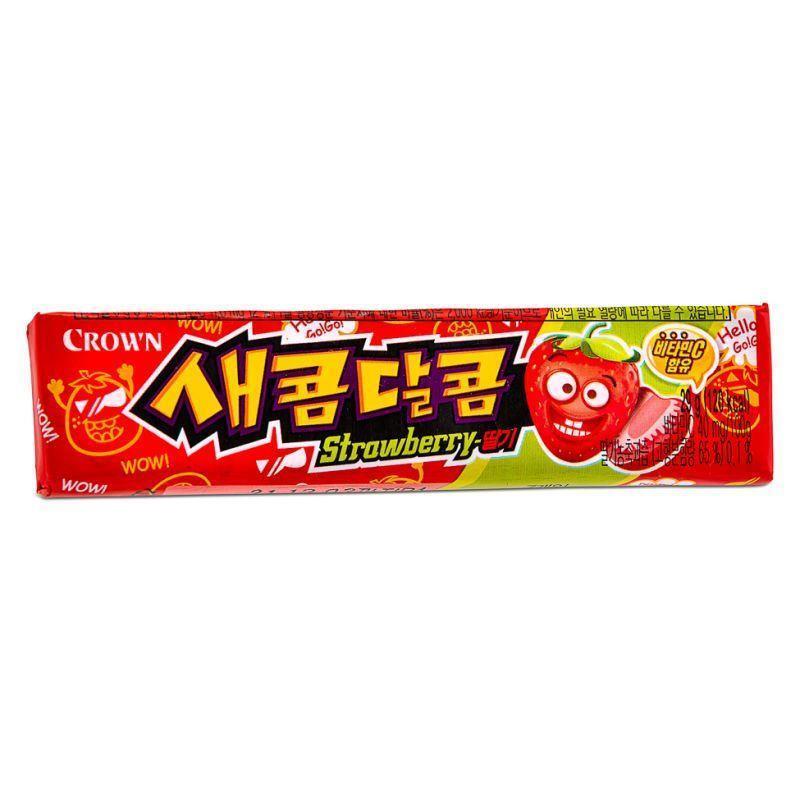 Crown Secom-Dalcom Candy (Strawberry) 새콤달콤 (딸기) 29g