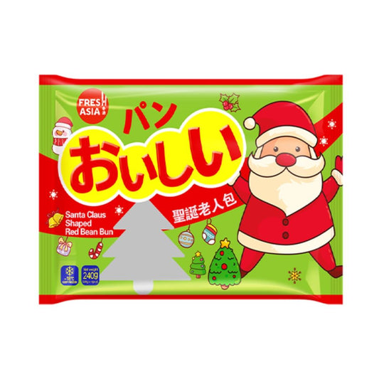 Freshasia Santa Claus Shaped Red Bean Bun 香源 聖誕老人包