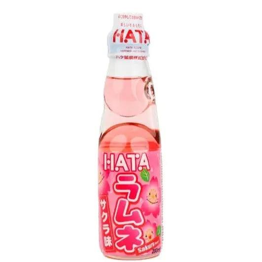 Hatakosen Sakura Flavoured Ramune Soda