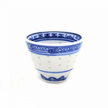 藍色圖案茶杯