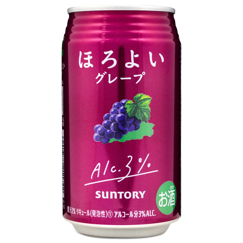 Suntory Horoyoi Grape Chuhai Spritzer サントリー ほろよい グレープ (ABV 3%)