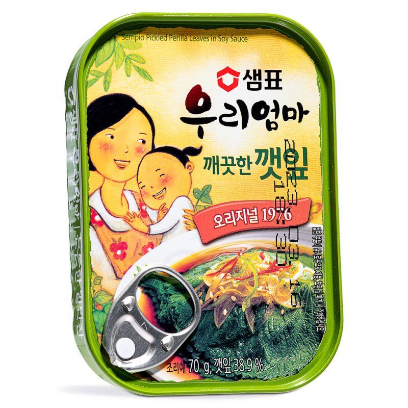 Sempio Pickled Perilla Leaves in Soy Sauce 깨끗한 깻잎