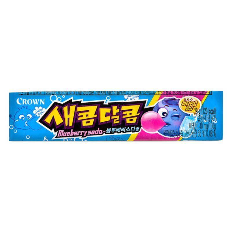 (Multi) Crown Secom-Dalcom Candy (Blueberry Soda) 새콤달콤 (블루베리소다향) 29g*15