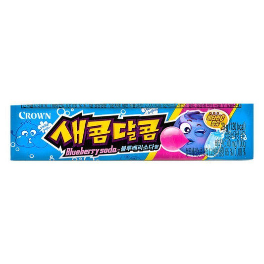 (Multi) Crown Secom-Dalcom Candy (Blueberry Soda) 새콤달콤 (블루베리소다향) 29g*15