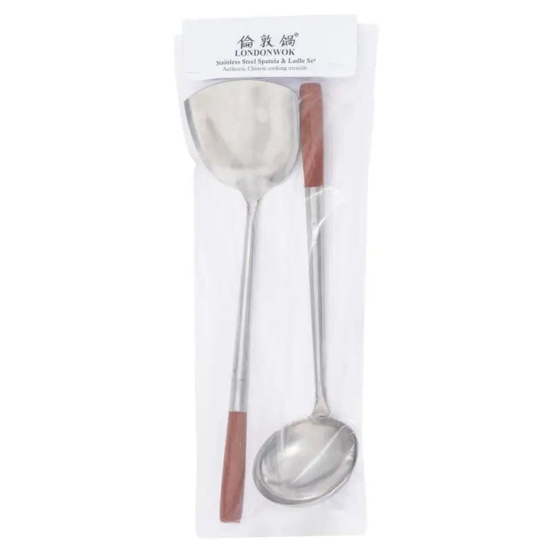 London Wok Stainless Steel Spatula & Ladle Set