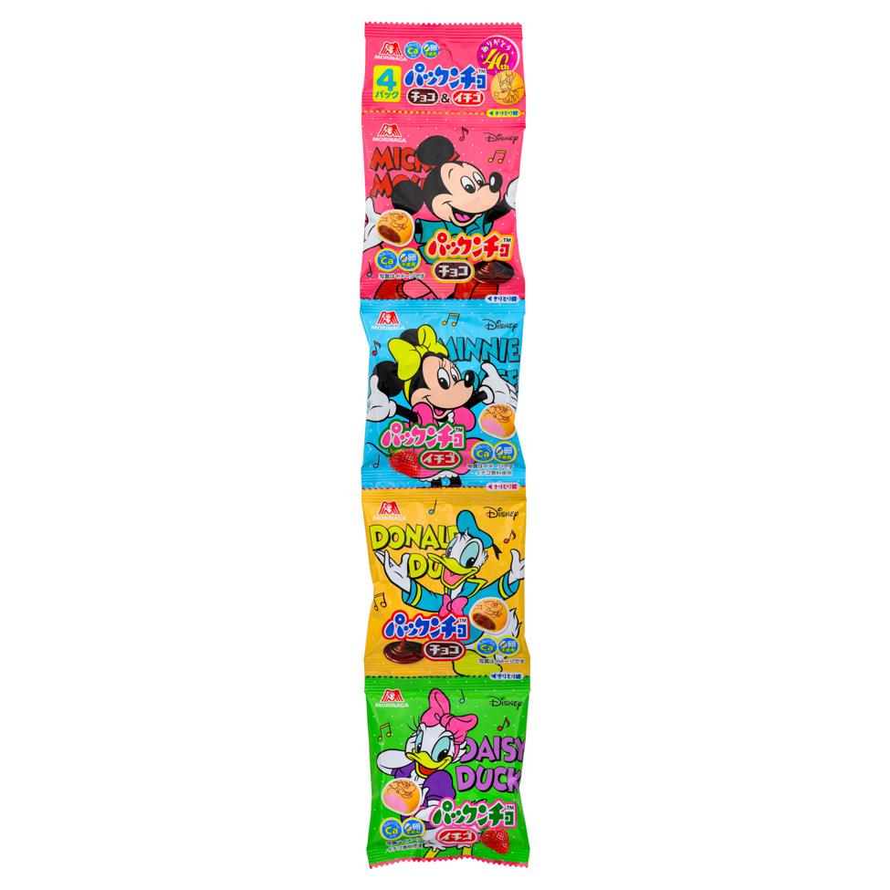 Morinaga Disney Chocolate & Strawberry Flavour Biscuit (4 packs) 森永迪士尼 朱古力及草莓夾心餅 (4連包)