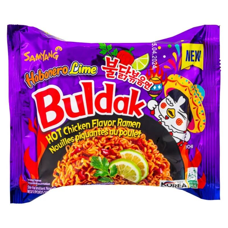 Samyang Buldak Hot Chicken Flavour Ramen (Habanero Lime)