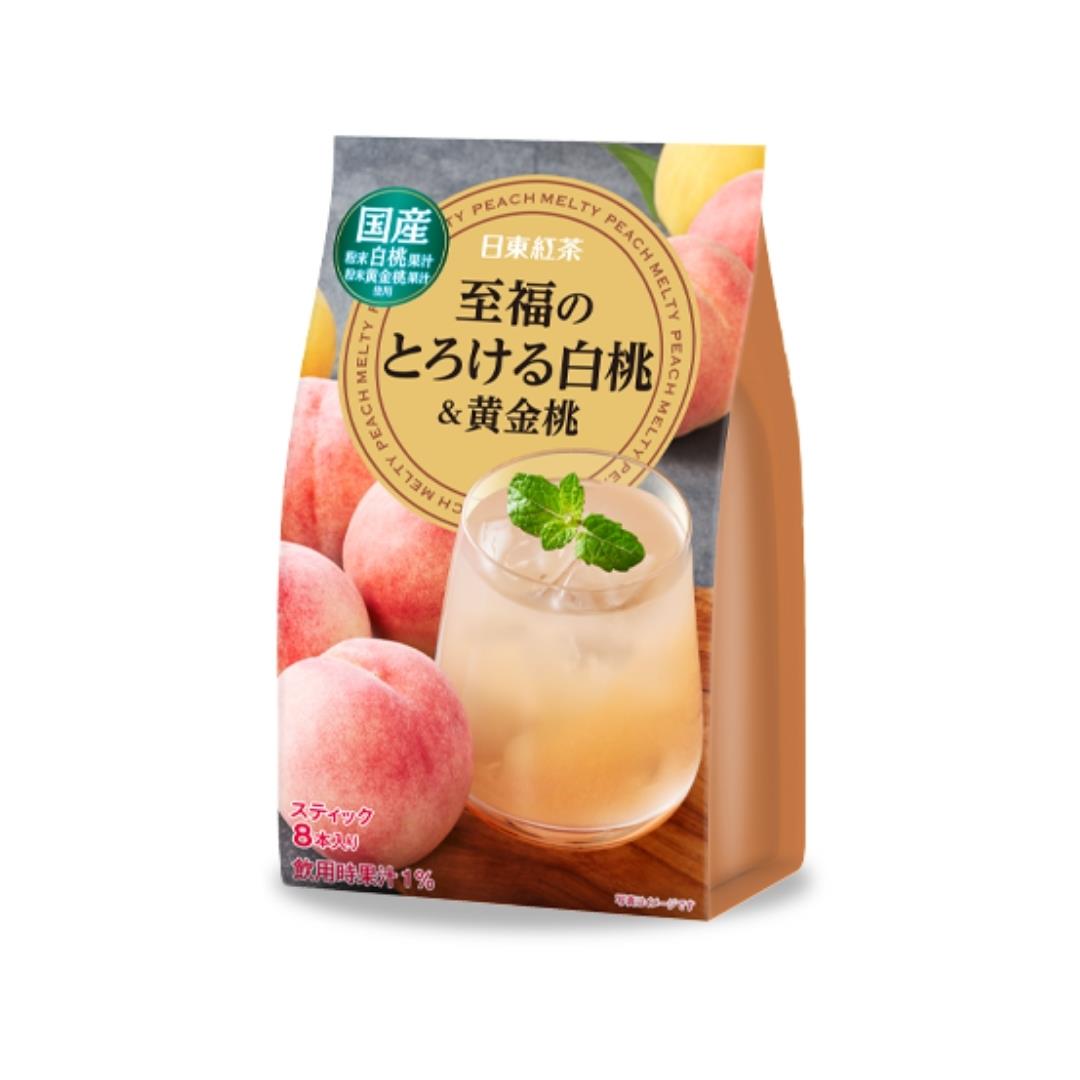 Nitto Fruit Drink Mix (White Peach & Golden Peach Flavour) (8 sticks) 日東紅茶 至福水果沖調粉 (白桃&黃金桃味) (8條)