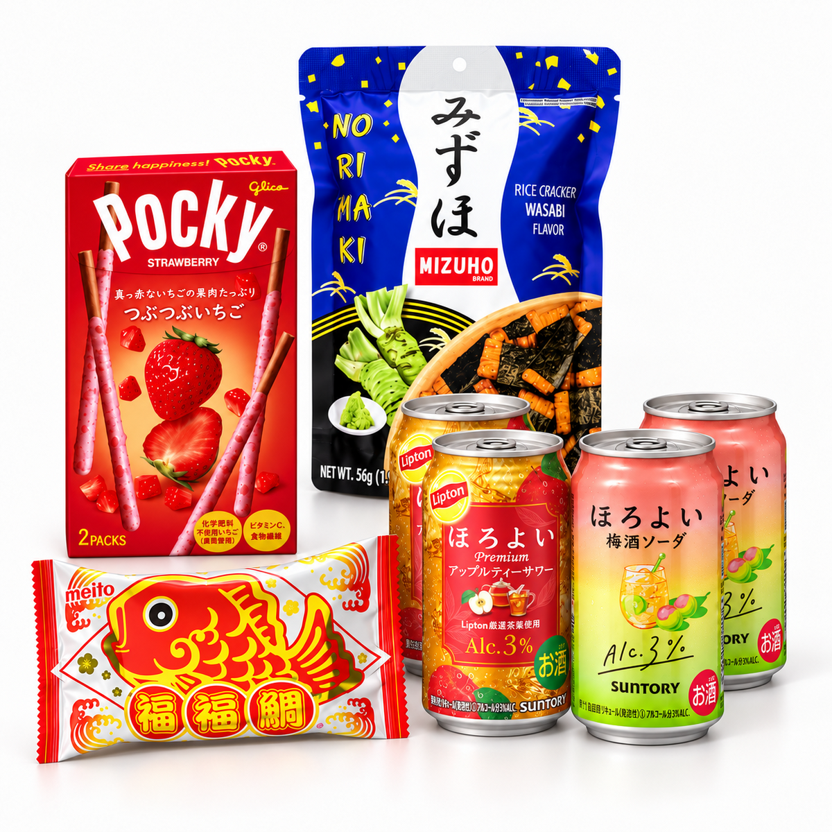 OrientalMart Japanese Sips & Snacks Gift Set
