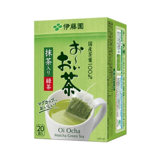 Itoen Oi Ocha Matcha Green Tea Eco Tea Bag 伊藤園 お~いお茶エコティーバッグ緑茶 (20袋入)