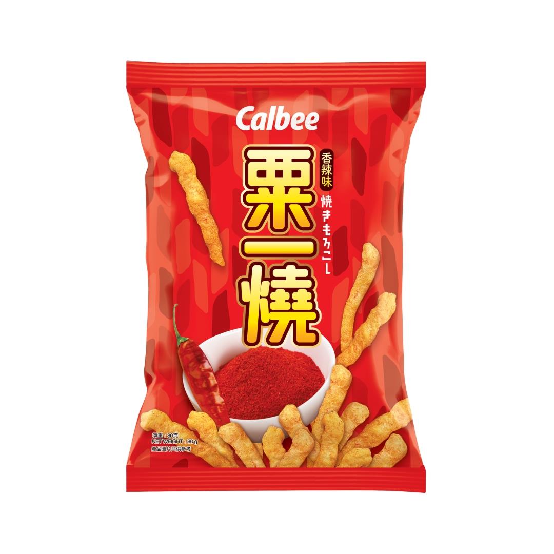 Calbee Hot & Spicy Flavoured Grill-A-Corn 卡樂B 香辣味粟一燒