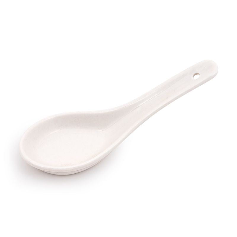 White Ceramic Rice Spoon