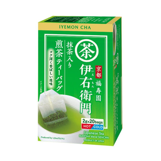 Iyemon Cha Japanese Tea Matcha Blend Sencha Tea Bag 伊右衛門 抹茶入り煎茶 ティーバッグ (20個入)