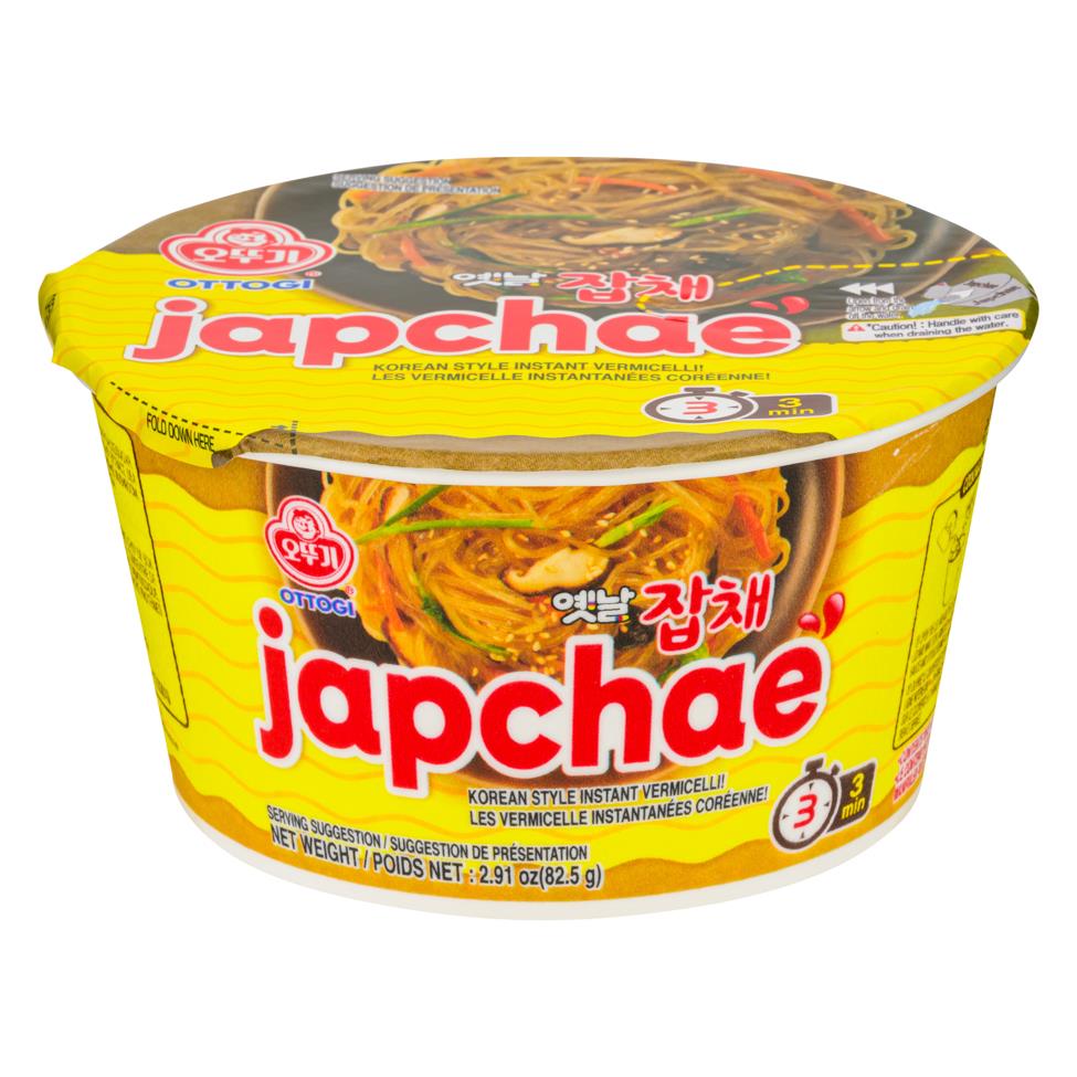 Ottogi Instant Japchae Korean Style Instant Vermicelli (Bowl)