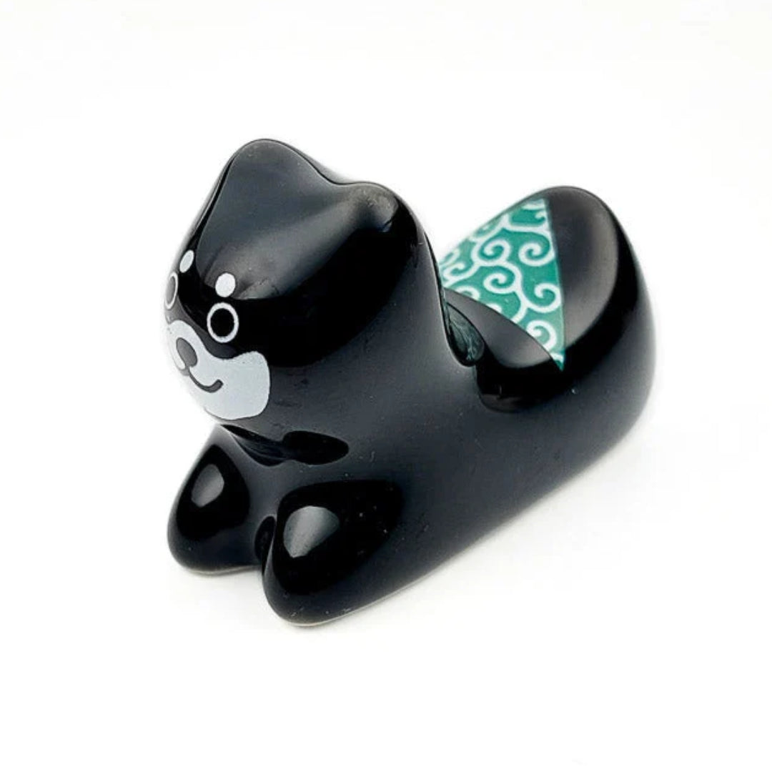 Shiba Inu Chopstick Rest (Black)