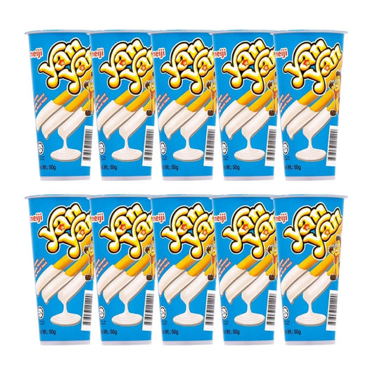 Meiji Yan Yan Dip Biscuit Snack (Vanilla Flavour) (Pack of 10)