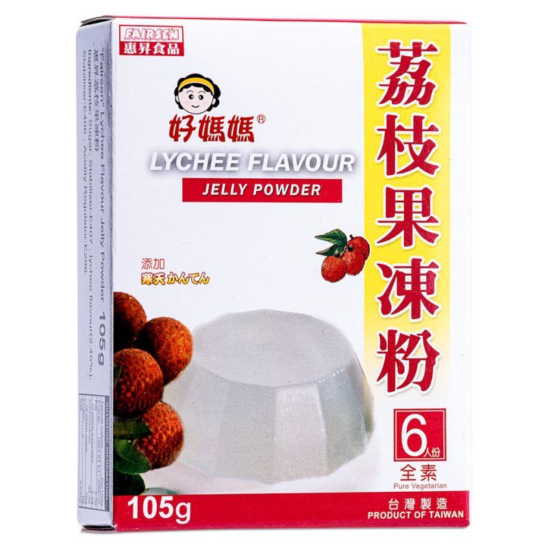 Fairsen Lychee Flavor Jelly Powder 惠升好媽媽荔枝​​果凍粉