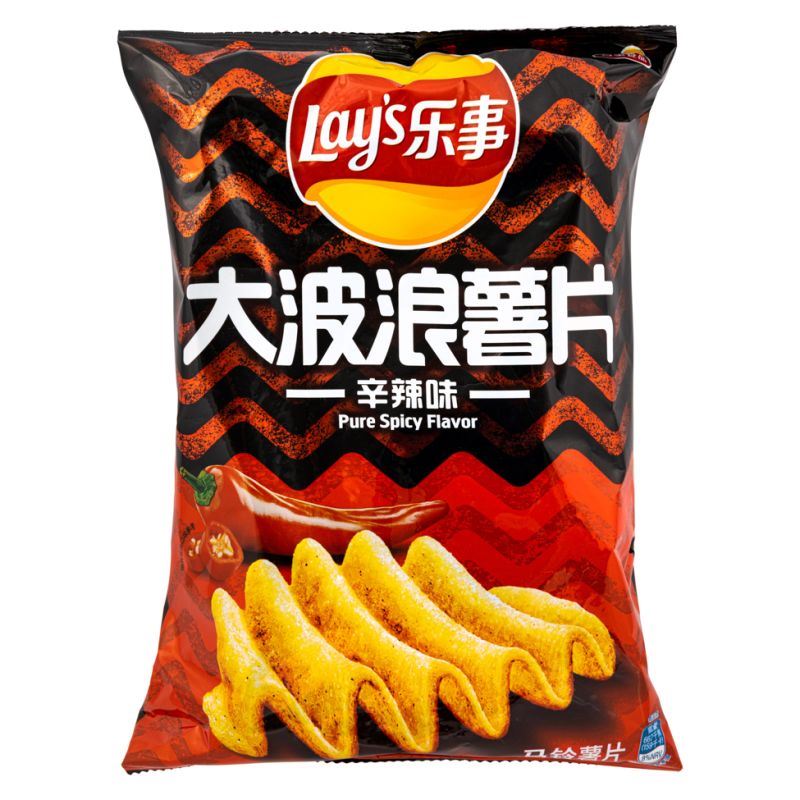 Lay's Potato Chips (Pure Spicy Flavour) 樂事 大波浪薯片 (辛辣味)