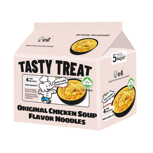 Baixiang Tasty Treat Instant Noodles (Original Chicken Soup Flavour) Multipack 白象 味鮮美 原味雞湯味麵 (5包裝)