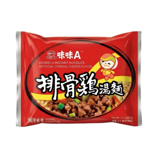 Vedan Wei Wei A Instant Noodles (Artificial Chicken Flavour) 味味A 排骨雞湯麵