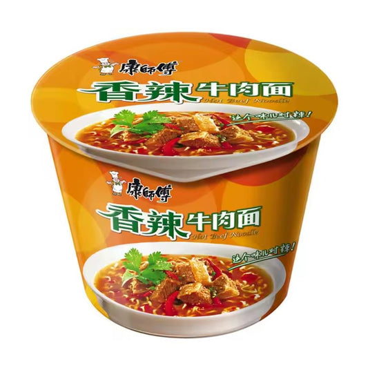 Master Kong Spicy Beef Flavour Instant Noodle (Bowl) 康師傅 香辣牛肉麵 (碗)