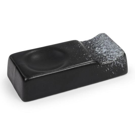 Japanese Black Ceramic Chopstick Rest