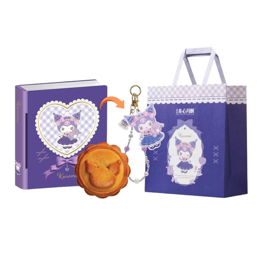 Hong Kong MX Kuromi White Lotus Seed Paste with Egg Yolk Mooncake Gift Box 香港美心 Kuromi 蛋黃白蓮蓉月餅禮盒