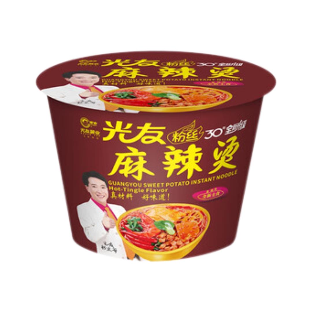 Guang You Sweet Potato Noodles Bowl (Spicy Malatang) 光友粉絲碗裝 (麻辣燙) - Best Before: 16/09/2026